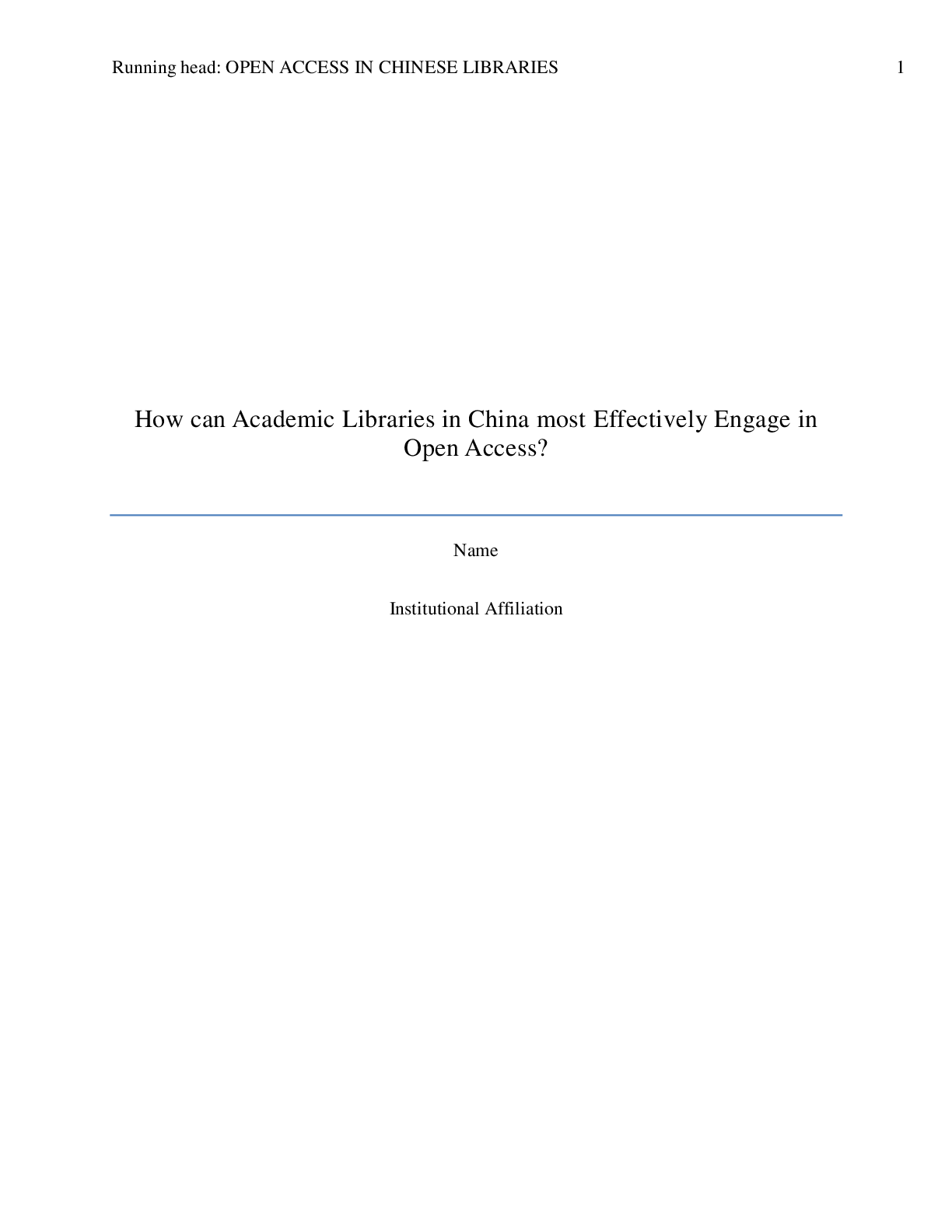 Preview image for How can Academic Libraries in China most Effectively Engage in Open Access?